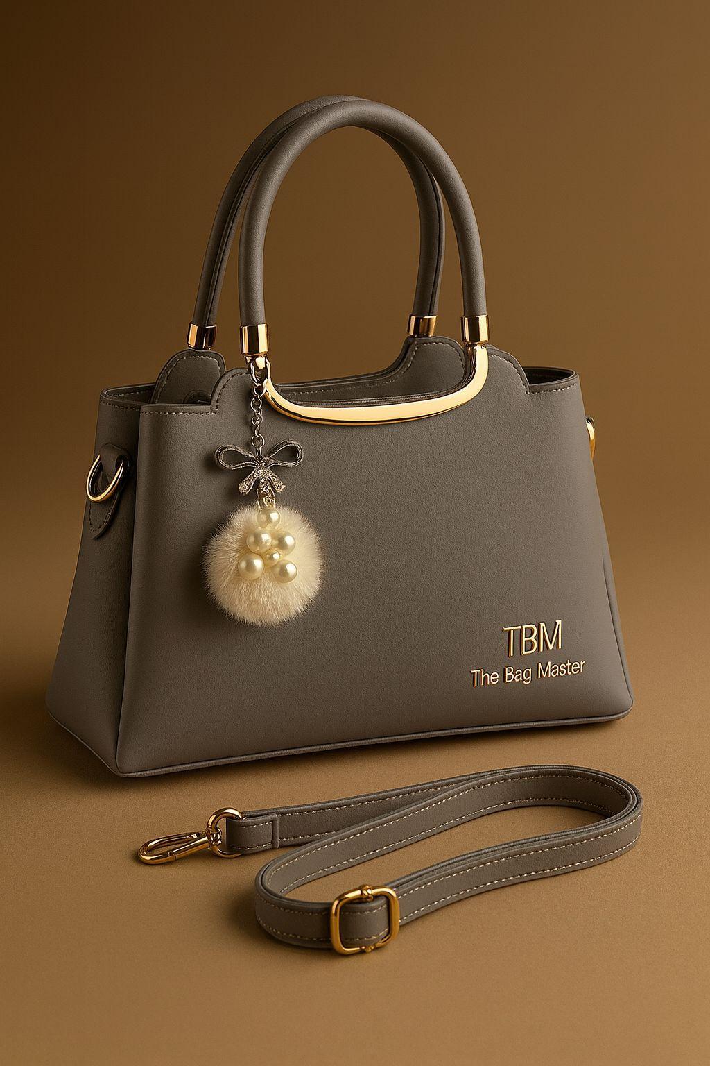 Girl's Rexine Plain Hand Bag