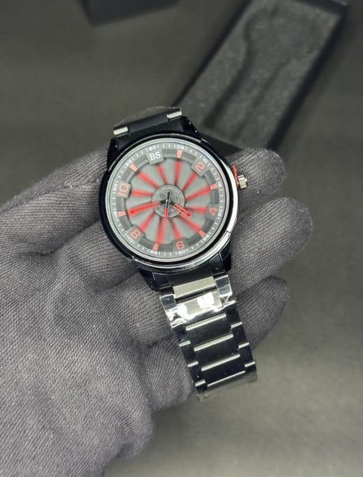 Stainless Steel Spinning Watch With Box