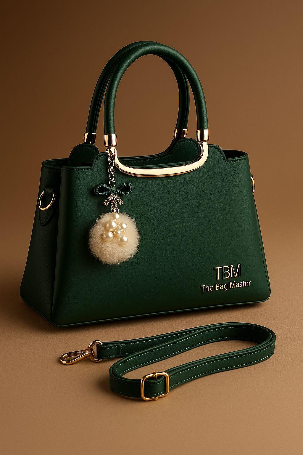 Girl's Rexine Plain Hand Bag