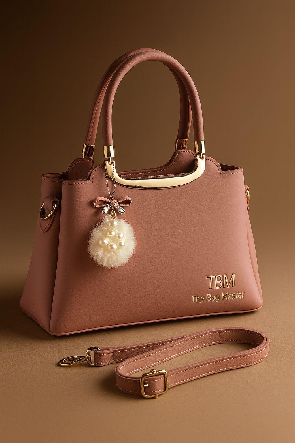 Girl's Rexine Plain Hand Bag